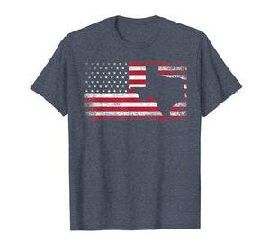 American Flag Texas 4th of July Vintage Gift Men Women Shirt