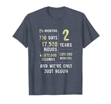 Load image into Gallery viewer, 2nd Year Anniversary Apparel Gift T-Shirt for Her or Him
