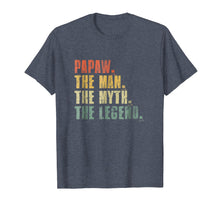 Load image into Gallery viewer, Mens Papaw Man Myth Legend T-Shirt For Dad Funny Father's Day Gif

