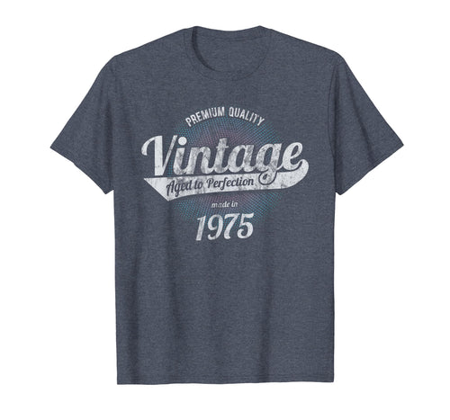 Vintage Est 1975 T-Shirt 44 Years Old 44th Birthday Gift
