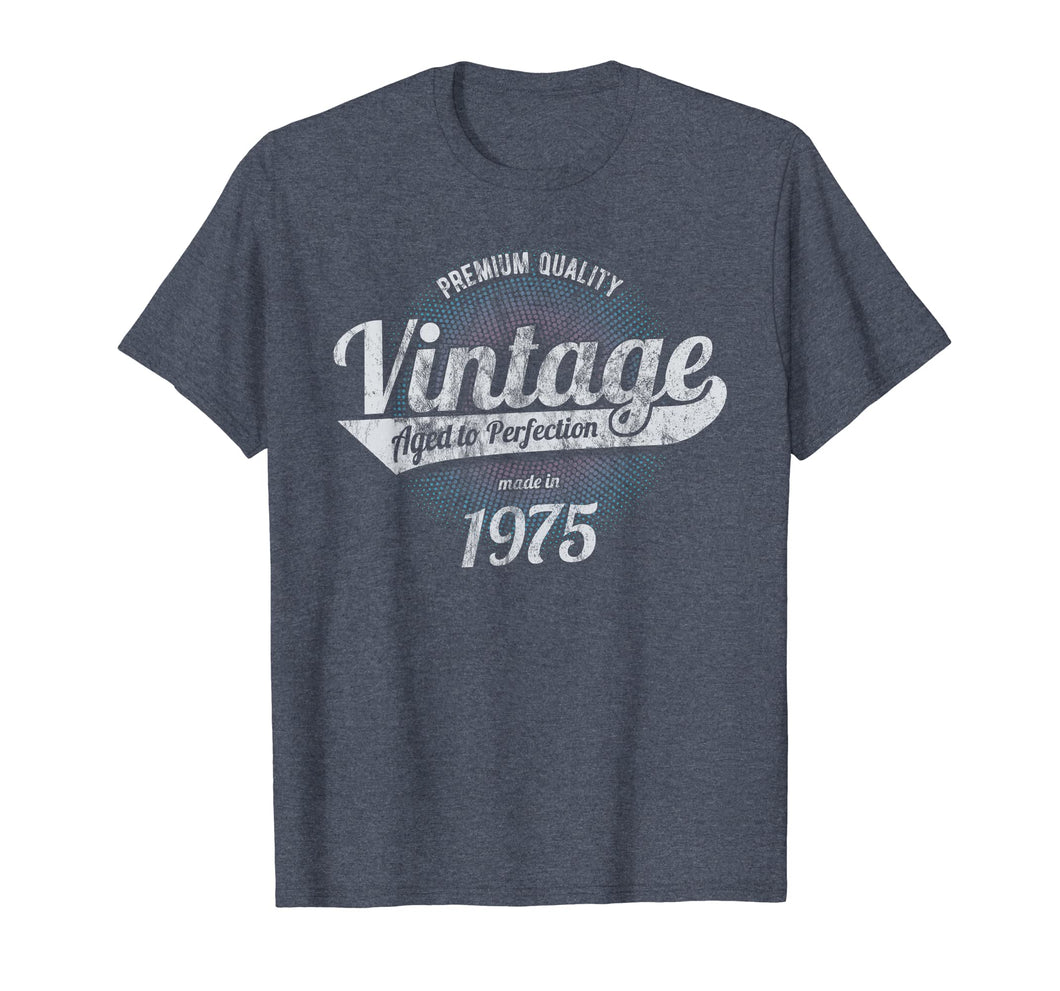 Vintage Est 1975 T-Shirt 44 Years Old 44th Birthday Gift