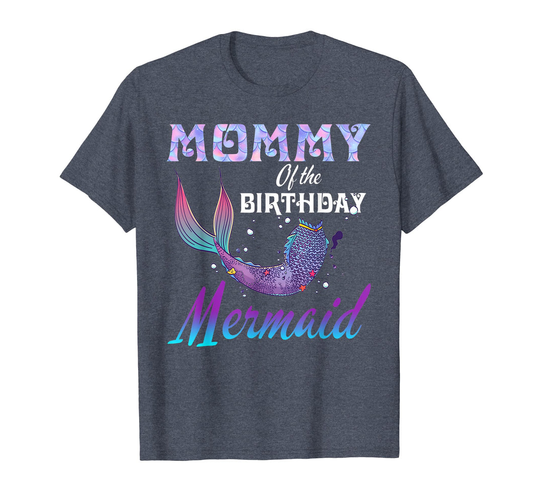 Mommy of The Birthday Mermaid Shirt Matching Party Outfits