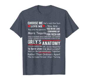 Anatomy Grey's T-shirt Gifts - Movie Anatomy Shirt