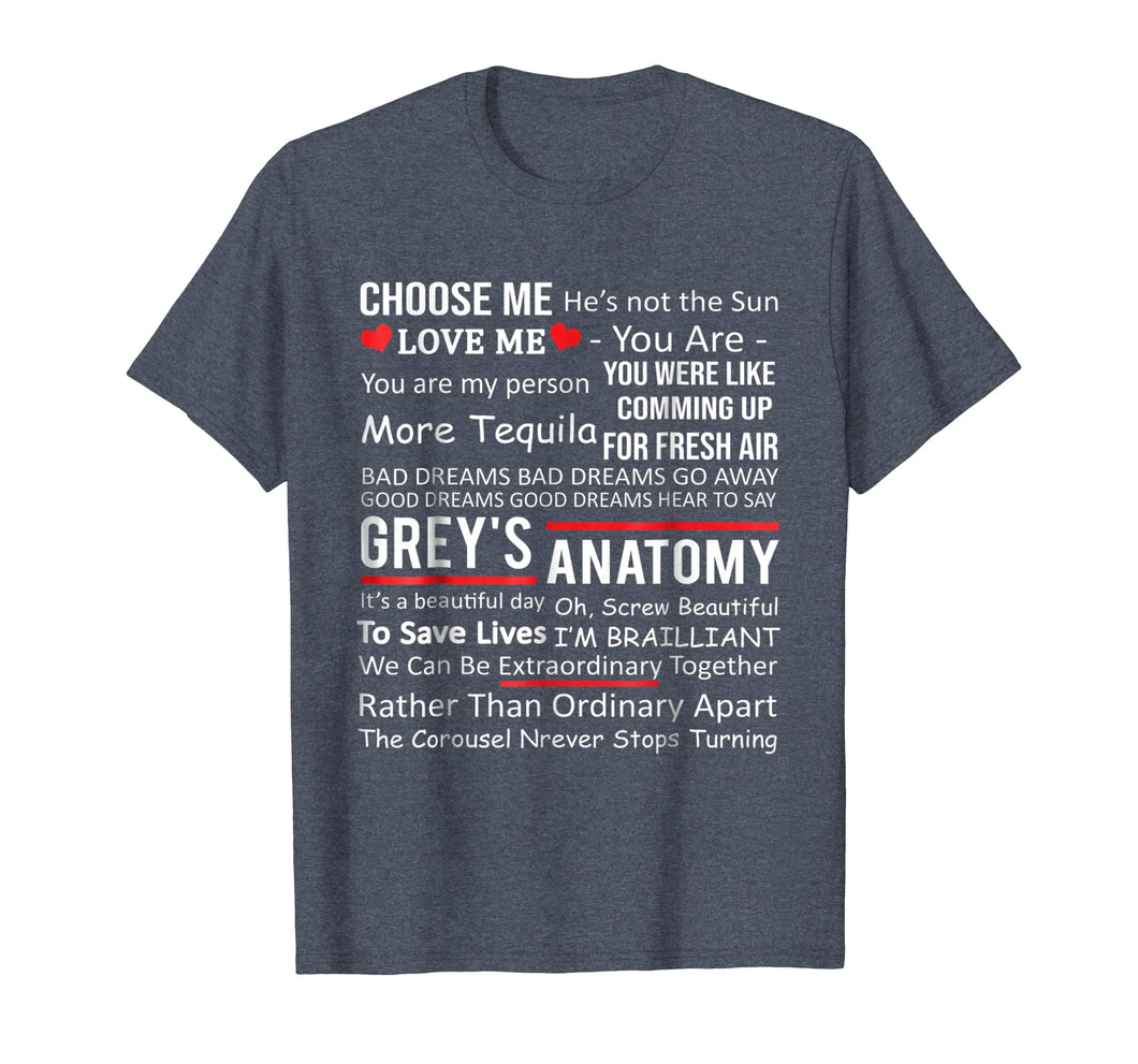 Anatomy Grey's T-shirt Gifts - Movie Anatomy Shirt