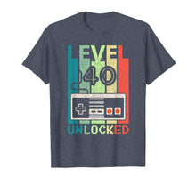 Load image into Gallery viewer, Level 40 Unlocked Shirt Video Gamer 40th Birthday Gifts Tee T-Shirt
