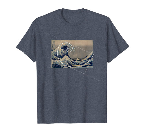 Hokusai Meets Fibonacci T-Shirt