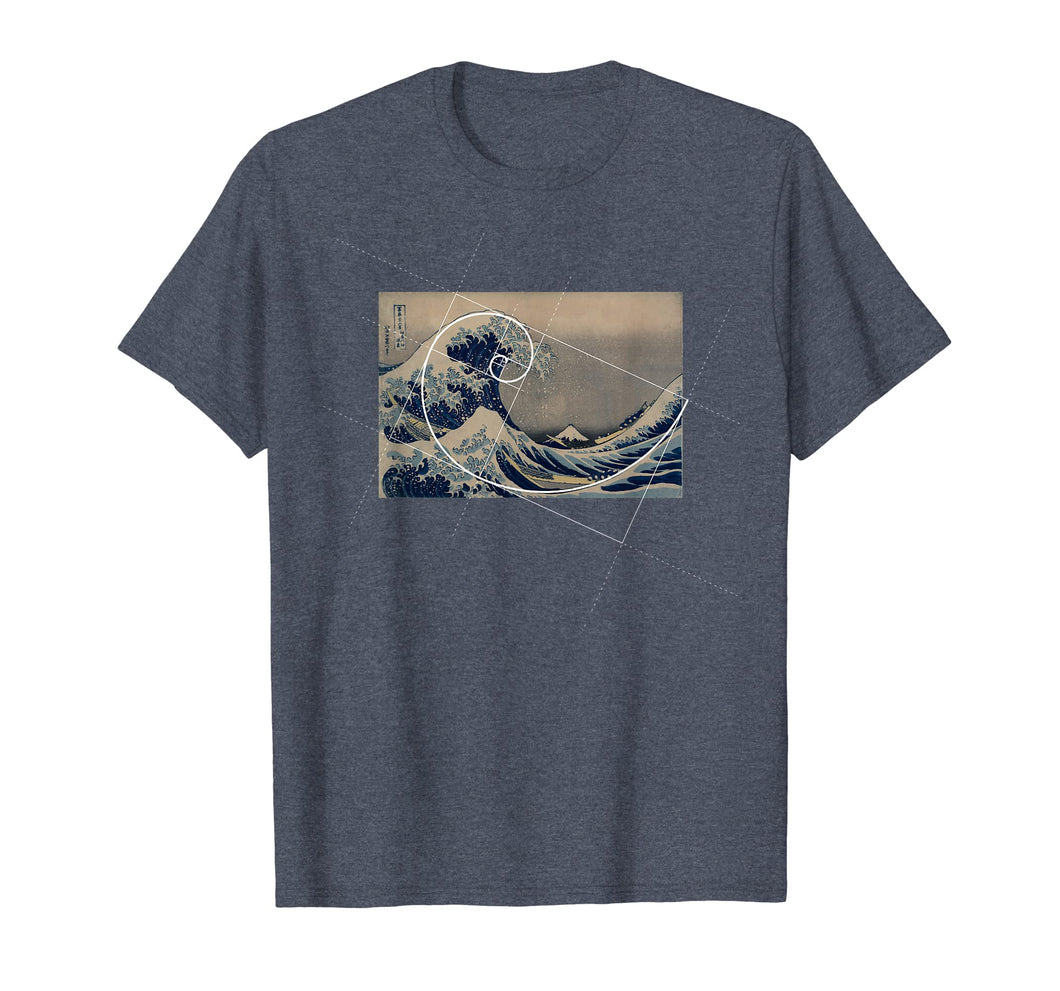 Hokusai Meets Fibonacci T-Shirt