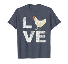 Load image into Gallery viewer, LOVE Chickens Chicken Lover Distressed Graphic T-Shirt
