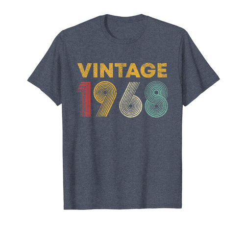 51st Birthday Gift Idea Vintage 1968 T-Shirt Men Women
