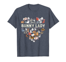 Load image into Gallery viewer, Crazy Bunny Lady Rabbit Lover Funny Cute Shirt Gift
