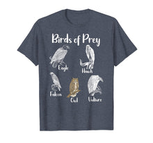 Load image into Gallery viewer, Birds of Prey Eagle Hawk Falcon Owl Vulture t-shirt
