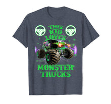 Load image into Gallery viewer, This Kid Loves Monster Trucks T Shirt Gift for Boys Girls
