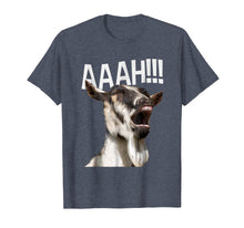 Load image into Gallery viewer, Halloween Screaming Goat AAAH!!! - Funny Crazy Goat T Shirt
