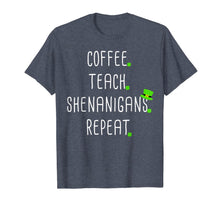 Load image into Gallery viewer, St Patricks Day Teachers Design For Teacher Who Loves Coffee T-Shirt-131390
