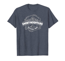 Load image into Gallery viewer, Smoky Mountains National Park - Round Vintage Classic Design T-Shirt
