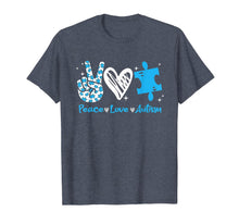 Load image into Gallery viewer, Peace - Love - Autism Shirt Autism Awareness gift T-Shirt-425770
