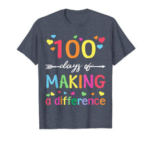 Load image into Gallery viewer, 100 Days Of Making Difference 100th Day Of School Teacher T-Shirt-1258512
