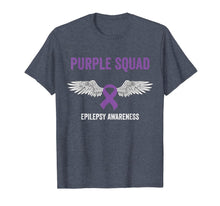 Load image into Gallery viewer, Epilepsy awareness purple ribbon - epilepsy awareness month T-Shirt
