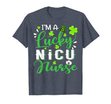 Load image into Gallery viewer, I'm a Lucky NICU Nurse Shamrock Top Hat St Patrick's Day T-Shirt-218498

