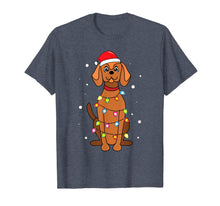 Load image into Gallery viewer, Vizsla Christmas Lights Mom Dad Dog Gift T-Shirt
