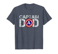 Load image into Gallery viewer, Mens Dad&#39;s Birthday Captain Dad Superhero T-Shirt
