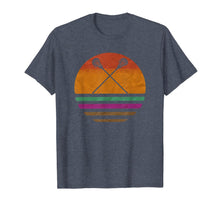 Load image into Gallery viewer, Vintage Retro Lacrosse Player Silhouette Sun Gift T-Shirt
