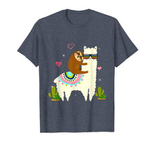Load image into Gallery viewer, Sloth riding llama Funny Gift for Kids Girls Women T shirt-504050
