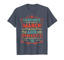 Load image into Gallery viewer, Legends Were Born In March 2000 20th Birthday Gifts T-Shirt-866477
