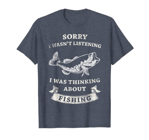 i was thinking about Fishing Gift Funny Distressed Classic T-Shirt