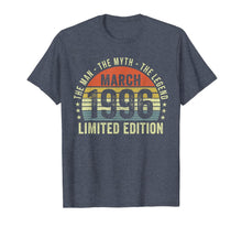 Load image into Gallery viewer, March 1996 The Man Myth Legend 24th Birthday Gift T-Shirt-3091090
