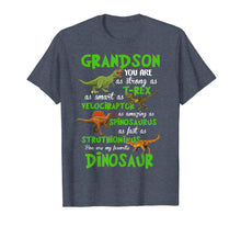 Load image into Gallery viewer, Grandson You Are,As Strong As T-rex As Smart As Velociraptor T-Shirt-887456
