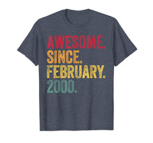 Load image into Gallery viewer, 20 Years Old Awesome Since February 2000 20th Birthday Gift T-Shirt-1129614
