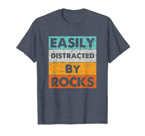 Easily Distracted By Rocks Geologist Costume Gifts T-Shirt-3096313