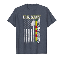 Load image into Gallery viewer, U.S. Navy Vietnam Veteran American Flag Gift T-Shirt
