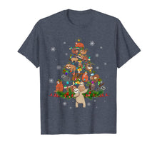 Load image into Gallery viewer, Sloth Christmas Tree Lights Funny Sloth Xmas Gift T-Shirt
