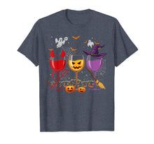 Load image into Gallery viewer, Three Glasses Of Wines Shirt Funny Halloween Wine Lover T-Shirt
