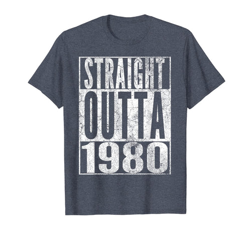Straight Outta 1980 40th Birthday Gift Shirt 40 Years Old T-Shirt-551835