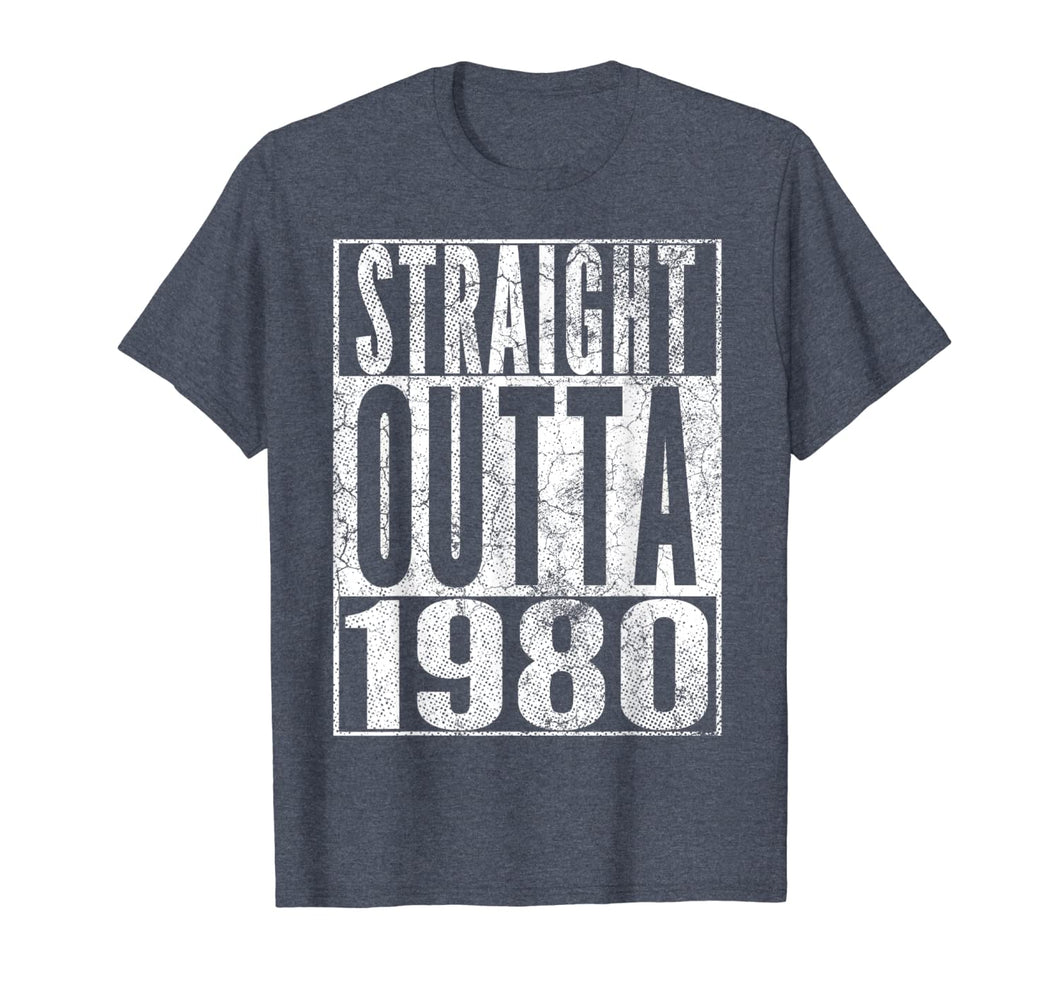 Straight Outta 1980 40th Birthday Gift Shirt 40 Years Old T-Shirt-551835