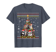 Load image into Gallery viewer, Funny Christmas Tree Cats Merry Christmas Ugly Sweater Gifts T-Shirt-3127700
