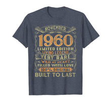 Load image into Gallery viewer, Vintage 59 Years Old November 1960 59th Birthday Gift Ideas T-Shirt
