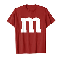 Load image into Gallery viewer, Letter m Shirt lower Case Halloween alphabet costume T-Shirt

