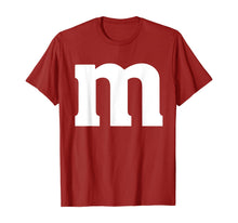 Load image into Gallery viewer, Letter m Shirt lower Case Halloween alphabet costume T-Shirt
