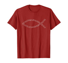 Load image into Gallery viewer, Jesus Fish, Ichthys, Ichthus, Christian Symbol, Music, Choir T-Shirt
