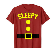 Load image into Gallery viewer, Sleepy Dwarf Halloween Costume Funny Gift Idea Sleepy Dwarf T-Shirt
