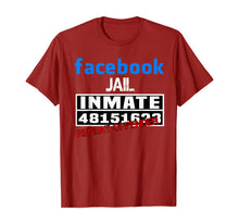 Load image into Gallery viewer, Facebook-Jail-Inmate-Repeat T-Shirt
