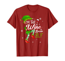 Load image into Gallery viewer, I'm The Wine Lover Elf Matching Family Christmas Shirts T-Shirt
