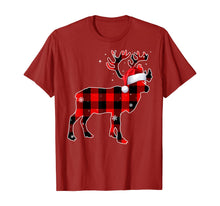 Load image into Gallery viewer, Moose Red Buffalo Plaid Christmas Matching Family Xmas Gift T-Shirt
