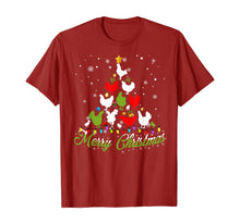 Load image into Gallery viewer, Christmas Tree Merry Christmas Chicken Lover Gift T-Shirt
