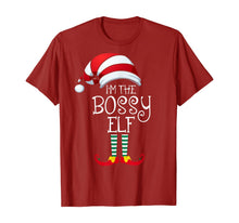 Load image into Gallery viewer, I'm The Bossy Elf Family Matching Christmas Gift Group T-Shirt
