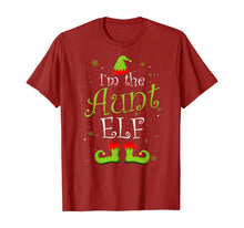 Load image into Gallery viewer, I'm The Aunt Elf Christmas Group Matching Family Xmas Gift T-Shirt
